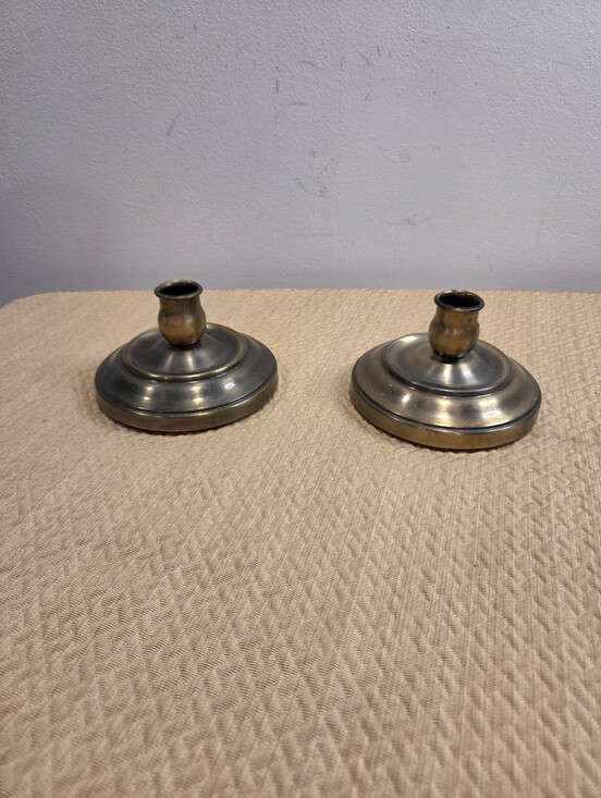Other - Vintage Metal Pair Of Taper Candlestick Holders
